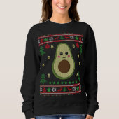 Funny Avocado Ugly Christmas Sweater Fruit Lover G Sweatshirt (Vorderseite)