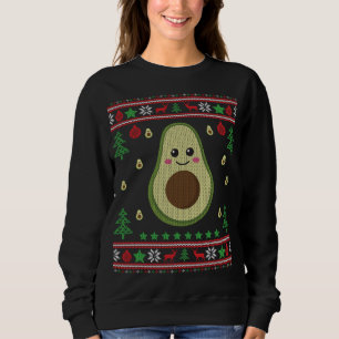 Funny Avocado Ugly Christmas Sweater Fruit Lover G Sweatshirt