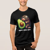 Funny Avogadros Avocado Happy Mole Day Tri-Blend Shirt (Vorderseite)