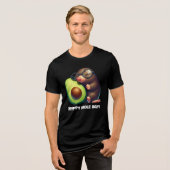 Funny Avogadros Avocado Happy Mole Day Tri-Blend Shirt (Vorderseite voll)