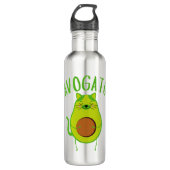Funny Avogato Edelstahlflasche (Vorderseite)