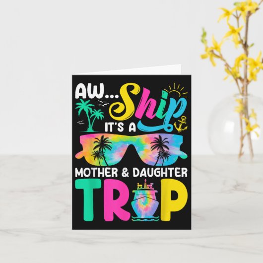 Funny Aw schickt seine Mutter Tochter Trip Mütter  Karte (Gelbe Blume)