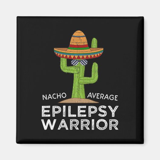 Funny Awareness Epilepsy Warrior Magnet (Vorne)
