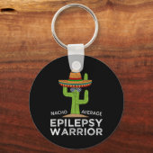 Funny Awareness Epilepsy Warrior Schlüsselanhänger (Vorderseite)