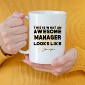 Funny Awesome Manager Looks Like Personalized Kaffeetasse