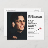 Funny Awkward Weihnachts-Stupid Foto-Karte Postcar Postkarte (Vorne/Hinten)