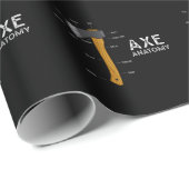 Funny Ax Spaß Hatchet Holzbearbeitung Ax Throwing Geschenkpapier (Rolleneckpunkt)