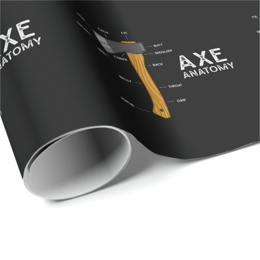 Funny Ax Spaß Hatchet Holzbearbeitung Ax Throwing Geschenkpapier (Rolleneckpunkt)