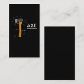 Funny Ax Spaß Hatchet Holzbearbeitung Ax Throwing Visitenkarte (Vorne/Hinten)