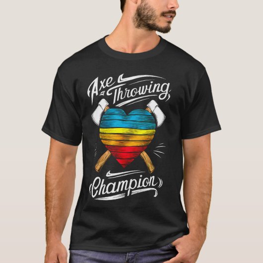 Funny Ax Throwing Champion Hatchet Thrower Lumber T-Shirt (Vorderseite)