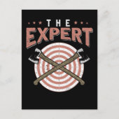 Funny Ax Throwing Experte Hatchet Woodworker Postkarte (Vorderseite)