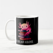 Funny Axolotl Book Lover Librarian Reading Library Kaffeetasse (Links)