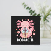 Funny Axolotl Bubble Tee (Stehend Vorderseite)