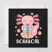 Funny Axolotl Bubble Tee (Rückseite)