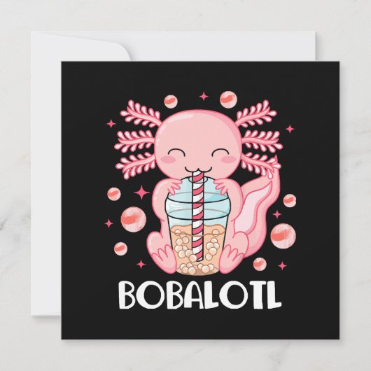 Funny Axolotl Bubble Tee (Vorderseite)
