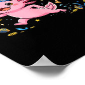 Funny Axolotl Dreidel Menorah Hanukkah Kids Womens Poster (Ecke)