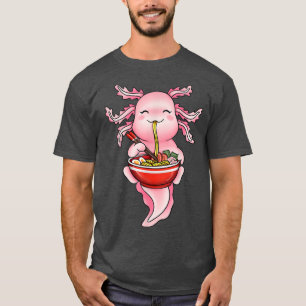 Funny Axolotl Eat Ramen Noodles Japanisch Kawaii G T-Shirt