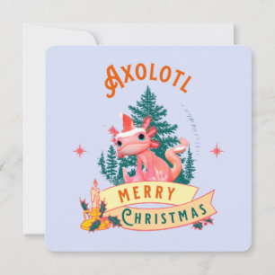 Funny Axolotl Frohe Weihnachten