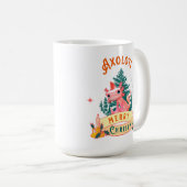 Funny Axolotl Frohe Weihnachten Kaffeetasse (VorderseiteRechts)