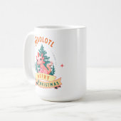 Funny Axolotl Frohe Weihnachten Kaffeetasse (Vorderseite Links)