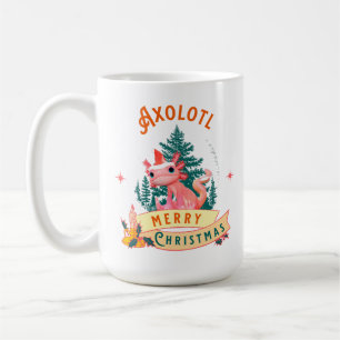 Funny Axolotl Frohe Weihnachten Kaffeetasse
