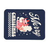 Funny Axolotl Frohe Weihnachten Magnet (Horizontal)