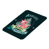 Funny Axolotl Frohe Weihnachten Magnet (Linke Seite)