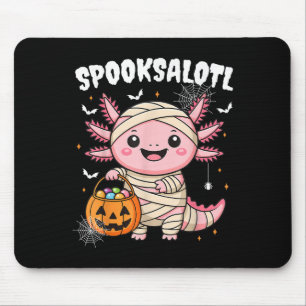 Funny Axolotl Halloween Shirt für Kindermädchen Mousepad
