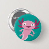 Funny Axolotl Illustration Button (Vorne & Hinten)