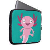 Funny Axolotl Illustration Laptopschutzhülle (Vorne Rechts)