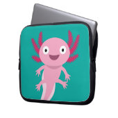 Funny Axolotl Illustration Laptopschutzhülle (Vorderseite Links)