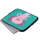 Funny Axolotl Illustration Laptopschutzhülle (Vorne Knopf)
