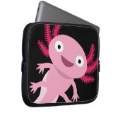 Funny Axolotl Illustration Laptopschutzhülle (Vorne Rechts)