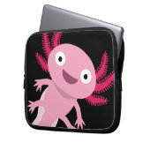Funny Axolotl Illustration Laptopschutzhülle (Vorderseite Links)