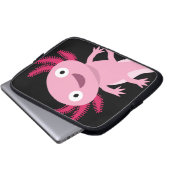 Funny Axolotl Illustration Laptopschutzhülle (Vorne Knopf)