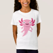 Funny Axolotl Illustration T-Shirt (Vorderseite)