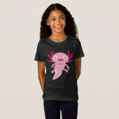 Funny Axolotl Illustration T-Shirt (Vorne ganz)