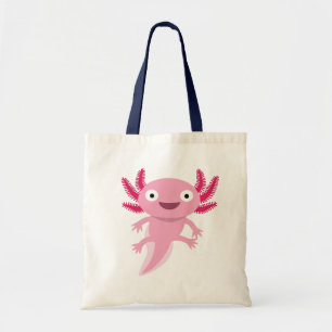 Funny Axolotl Illustration Tragetasche