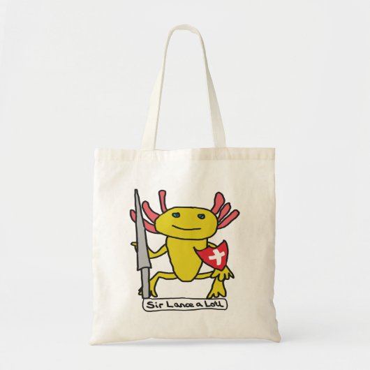 Funny Axolotl Knight Tragetasche (Vorne)