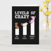 Funny Axolotl Levels of Crazy Animals Lover Gesche Karte (Gelbe Blume)