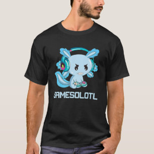 Funny Axolotl Lover Gamesalotl Gaming Axolotl Kind T-Shirt