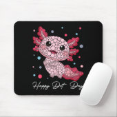 Funny Axolotl Lovers Polka Dot Art Student Happy D Mousepad (Mit Mouse)