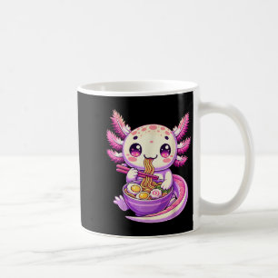 Funny Axolotl Noodle Anime Kawaii Axolotl Eating R Kaffeetasse