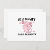 Funny Axolotl Redewendungen Postkarte (Vorne/Hinten)