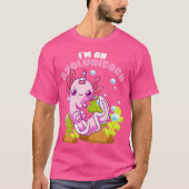 Funny Axolotl Unicorn Lover Mexican Salamander T-Shirt (Vorderseite)