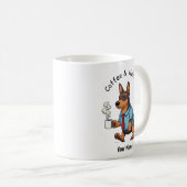 Funny  Azawakh Dog Business Suit Coffee  Kaffeetasse (VorderseiteRechts)