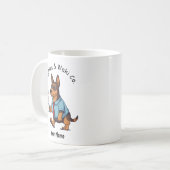 Funny Azawakh Dog Business Suit Coffee Kaffeetasse (Vorderseite Links)