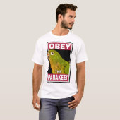 Funny Aztec Parakeet - Vogelkunst T-Shirt (Vorne ganz)