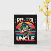 Funny B Fischen Onkel Rollen Cool Onkel Vater's Da Karte (Gelbe Blume)