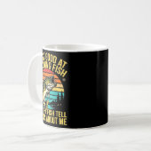 Funny B Fishing Quote Angler Snnerbait Lure Humor  Kaffeetasse (Vorderseite Links)